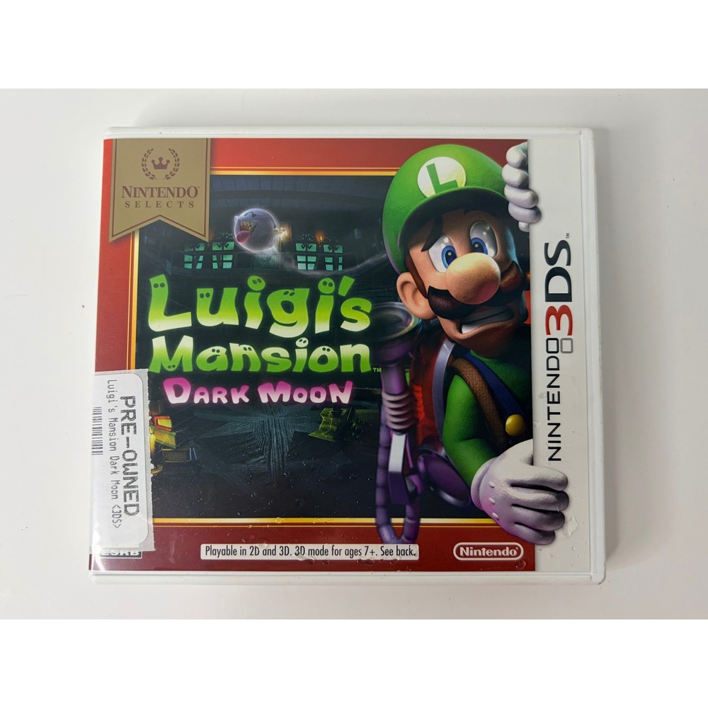 Case Only Luigis Mansion Dark Moon Nintendo 3DS Nintendo Selects Video Game